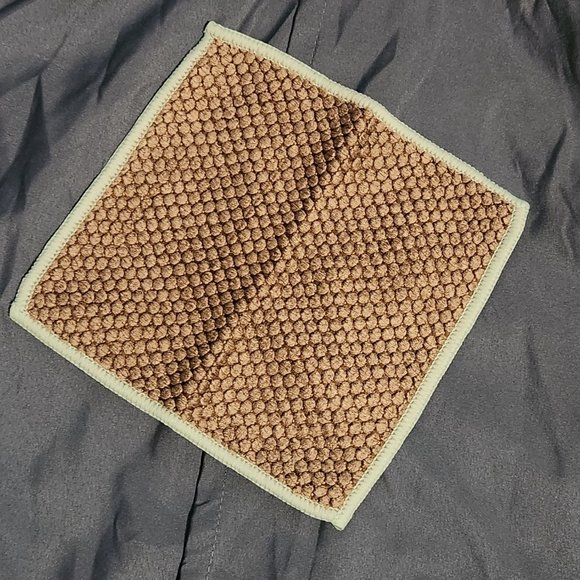 Norwex Counter Cloth Napkins, Mushroom with Sea Mist Trim, Set of 4 - Picture 2 of 3